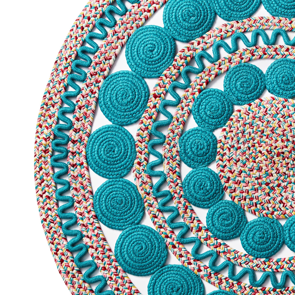 PioneerHome™ Braided Floral Round Rug, 48" - PioneerHome™