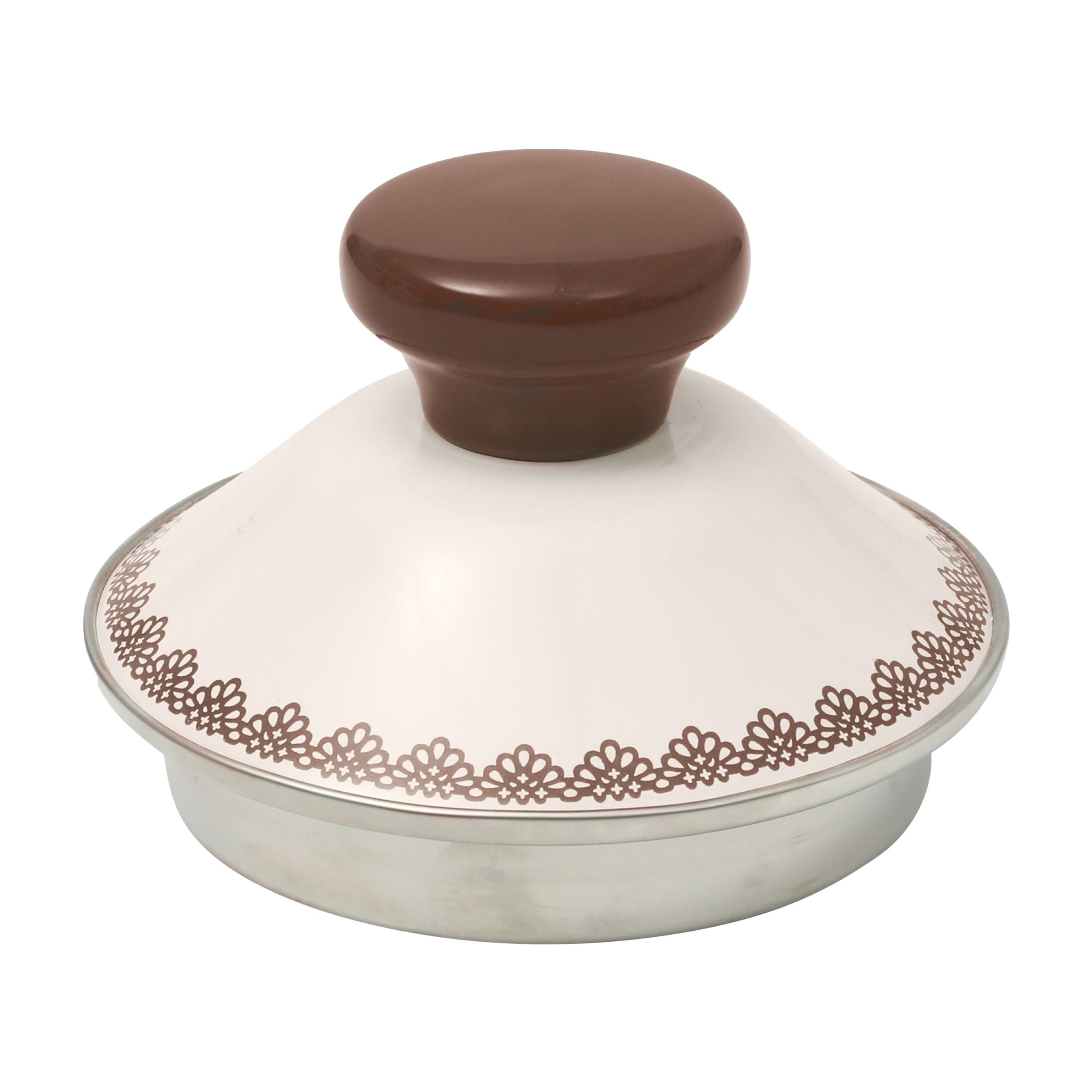 PioneerHome™ 2.0-Quart Enamel on Steel Agatha Tea Kettle, Brown - PioneerHome™