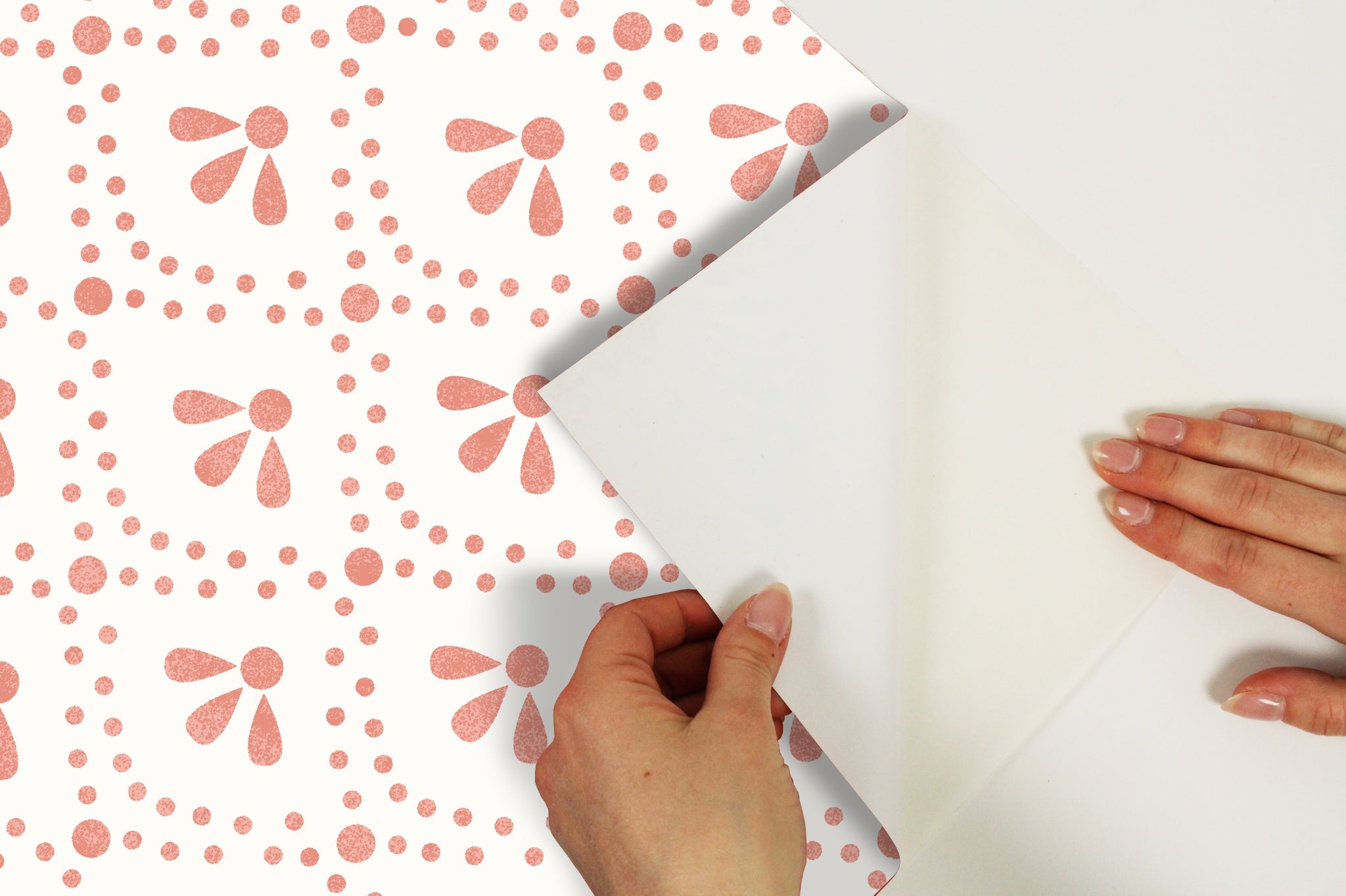 PioneerHome™ Coral Tonal Scallop Peel And Stick Vinyl Wallpaper, 215-in by 20.5-in, 30.75 sq. - PioneerHome™
