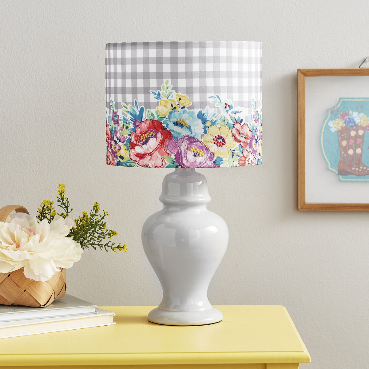 PioneerHome™ Sweet Romance Table Lamp, Grey Finish with LED Bulb Included - PioneerHome™