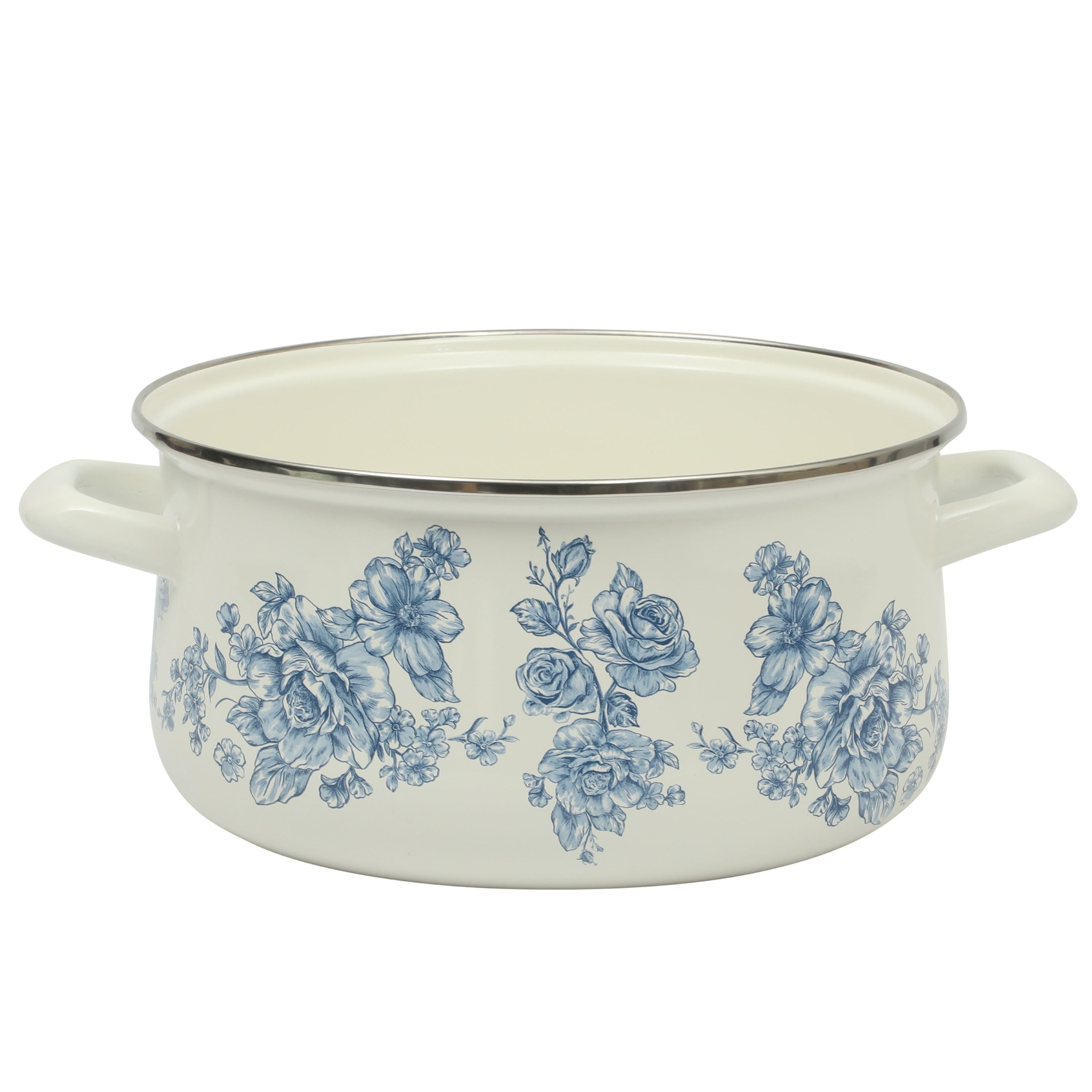 PioneerHome™ Agatha Enamel-on-Steel 6-Quart Dutch Oven, Blue - PioneerHome™