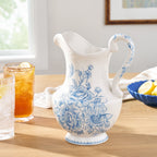 PioneerHome™ Agatha Stoneware 2-Quart Pitcher, Blue - PioneerHome™