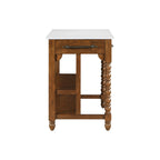 PioneerHome™ Harper Kitchen Island with Drawers, Homestead Brown - PioneerHome™