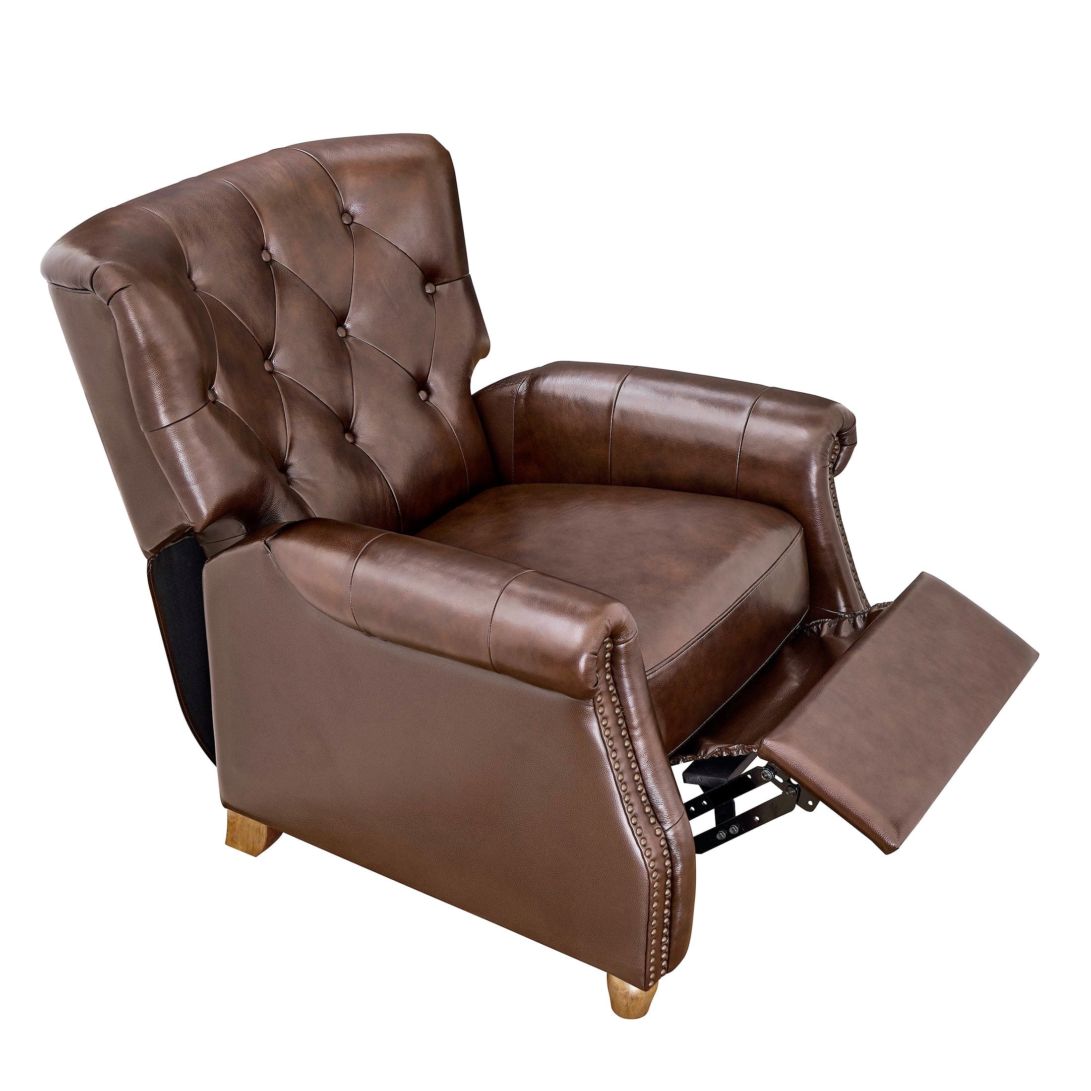 PioneerHome™ Pioneer Woman Harper Leather Recliner with Whiskey Upholstery - PioneerHome™