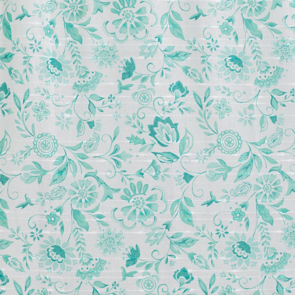 PioneerHome™ Maize Sheer Curtain Panel, Teal, 1 Panel, 50"W x 84"L - PioneerHome™