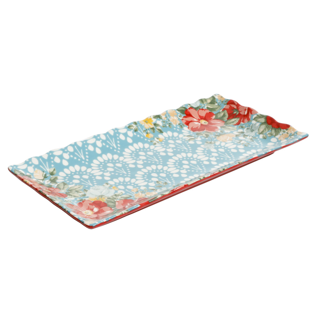 PioneerHome™ Floral Medley 12.3" Stoneware Serving Platters, 3-Piece Set - PioneerHome™