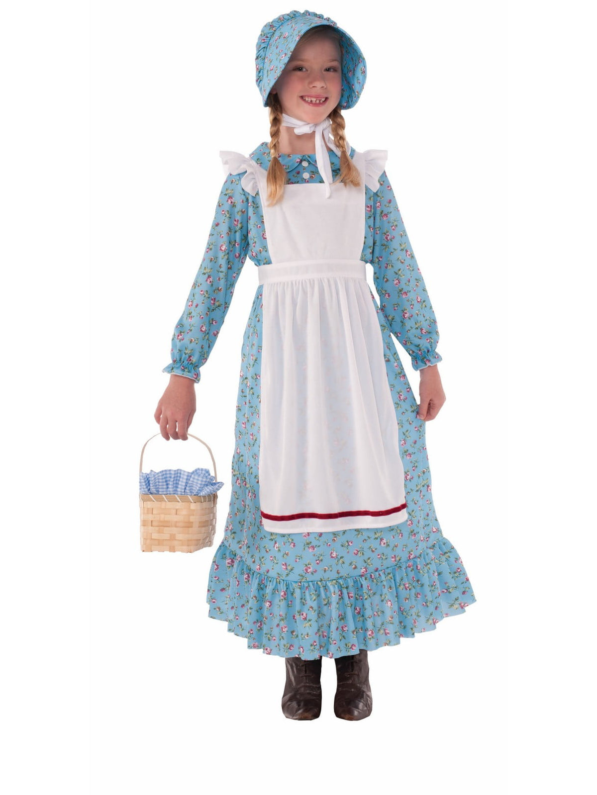 PioneerHome™ Child Pioneer Girl Costume - Vintage Cottagecore Dress Perfect For Your Cozy - PioneerHome™
