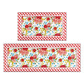 PioneerHome™ Flower Kitchen Mat Sets 2 Piece Farmhouse Anti Fatigue Waterproof Stain Resistant Floor Rug Non Slip - PioneerHome™