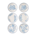 PioneerHome™ Agatha Stoneware Appetizer Plate, Blue, Set of 6 - PioneerHome™