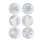 PioneerHome™ Agatha Stoneware Appetizer Plate, Blue, Set of 6 - PioneerHome™