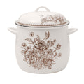 PioneerHome™ Agatha 12 Qt Enamel on Steel Stock Pot with Lid, Brown - Farmhouse - PioneerHome™