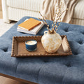 PioneerHome™ Harper Rustic Brown Decorative Tray with Beaded Rim, 18.7 x 12.4 inches - PioneerHome™