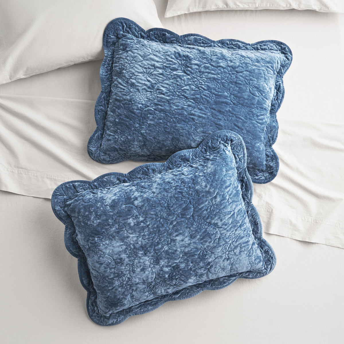 PioneerHome™ Agatha Floral Gauze Pillow Sham, Standard, Blue Dust, 2 Pack - Cozy Cottage - PioneerHome™