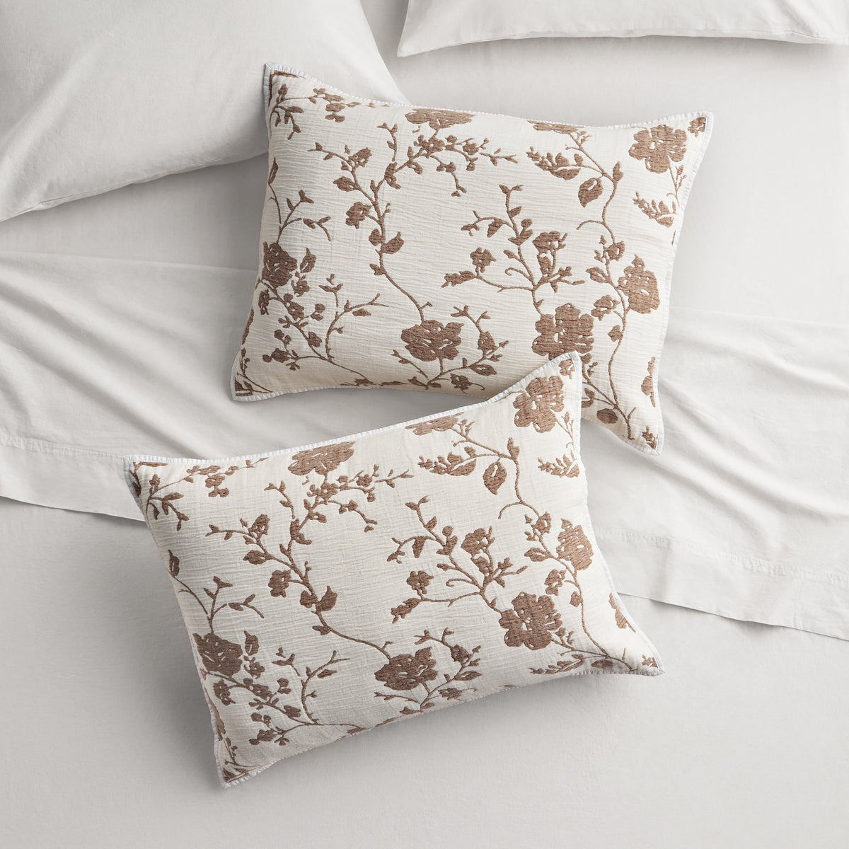 PioneerHome™ Agatha Floral Gauze Pillow Sham, Standard, Blue Dust, 2 Pack - Cozy Cottage - PioneerHome™