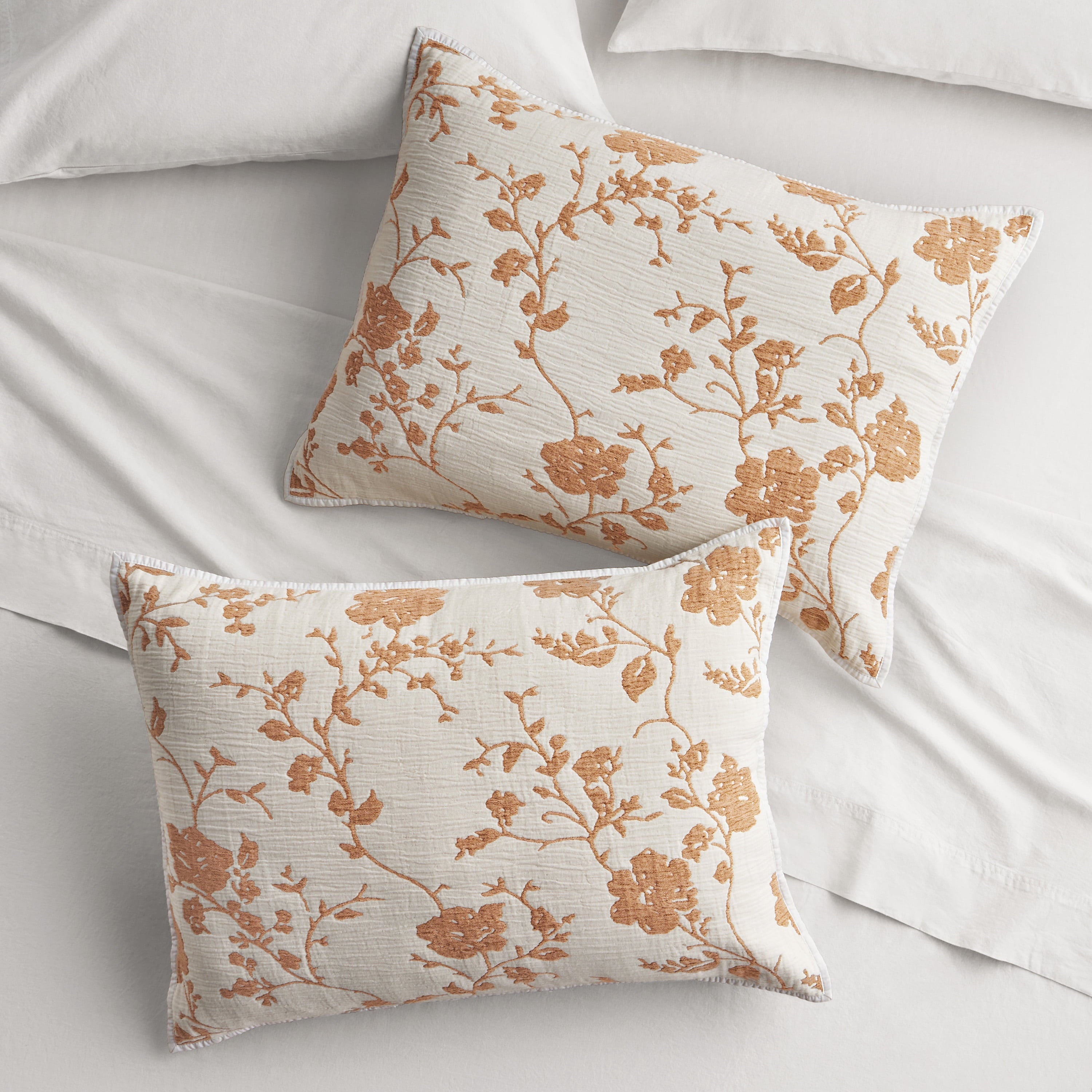 PioneerHome™ Agatha Floral Gauze Pillow Sham, Standard, Blue Dust, 2 Pack - Cozy Cottage - PioneerHome™