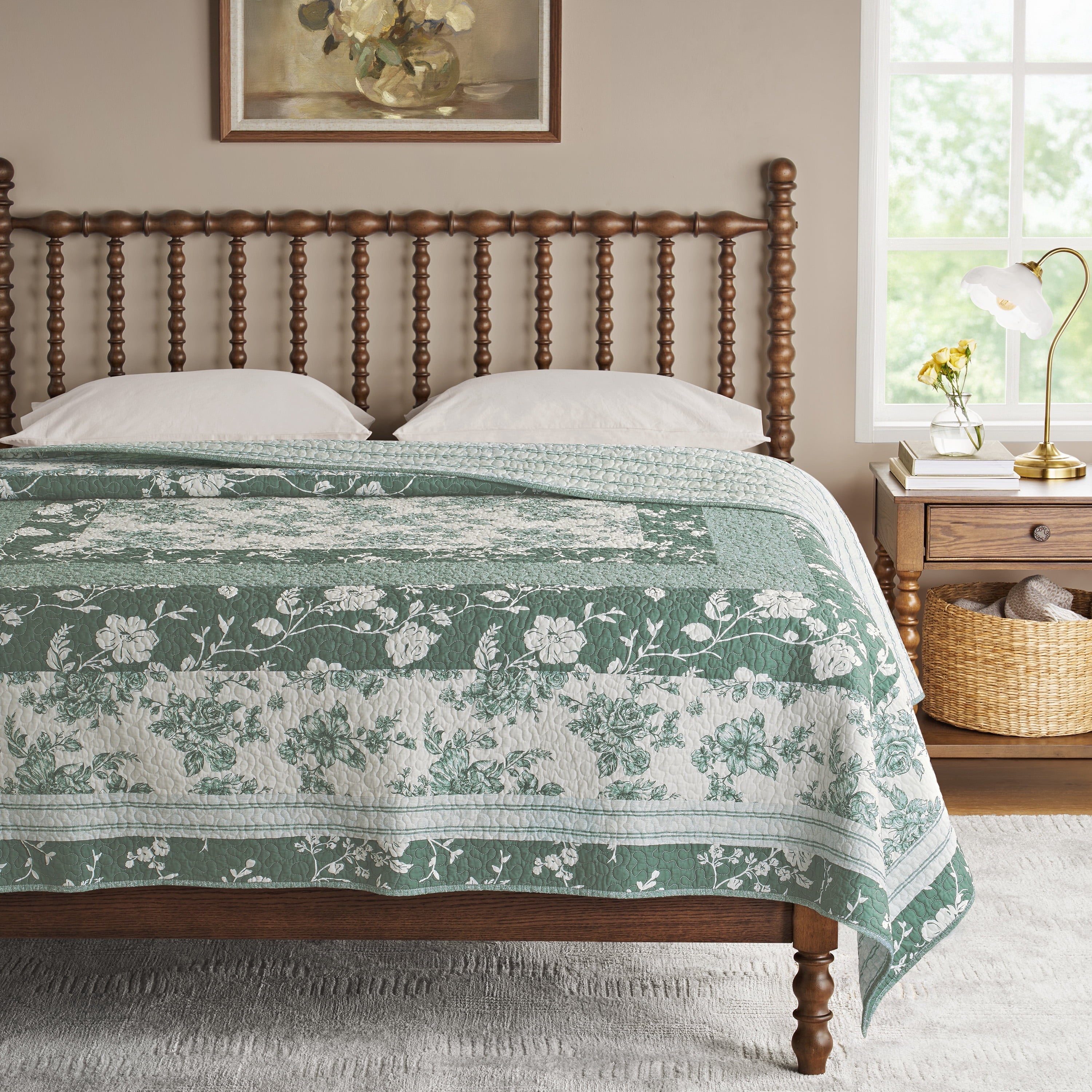 PioneerHome™ Avery Cotton Patchwork Quilt, Full/Queen, Blue Dust Bedding - PioneerHome™