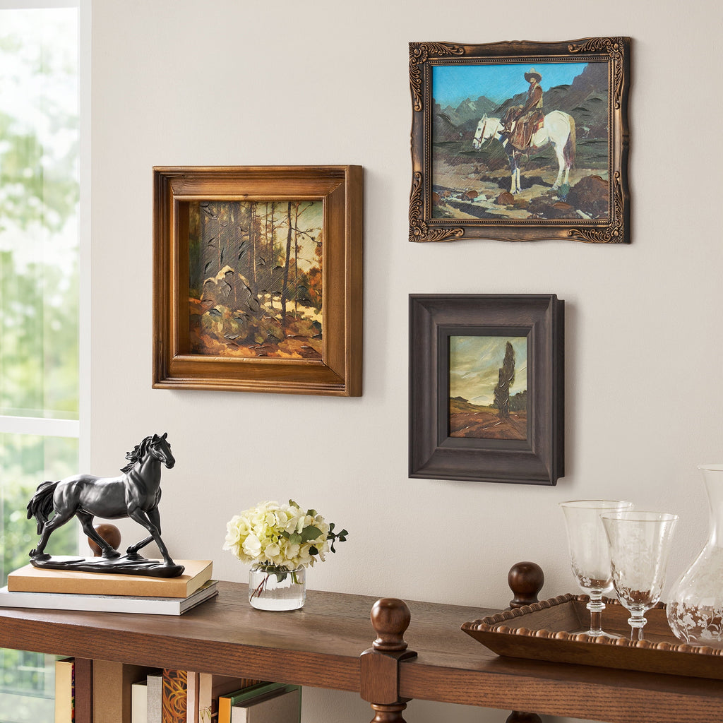 PioneerHome™ Western Farmhouse Wall Art Set of 3 Framed Prints - PioneerHome™