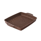 PioneerHome™ Prairie Signature 10x12 inch Cast Aluminum Nonstick Cowboy Steak Pan with Speckled Design - PioneerHome™