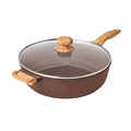 PioneerHome™ Prairie Signature 6-Quart Cast Aluminum Jumbo Cooker Saute Pan, Charcoal Speckle - Farmhouse - PioneerHome™