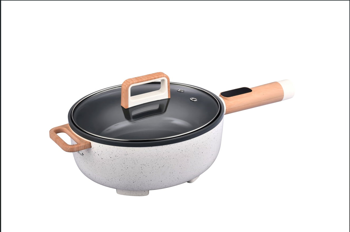 PioneerHome™ 3.5L Electric Skillet, Linen Speckle - PioneerHome™