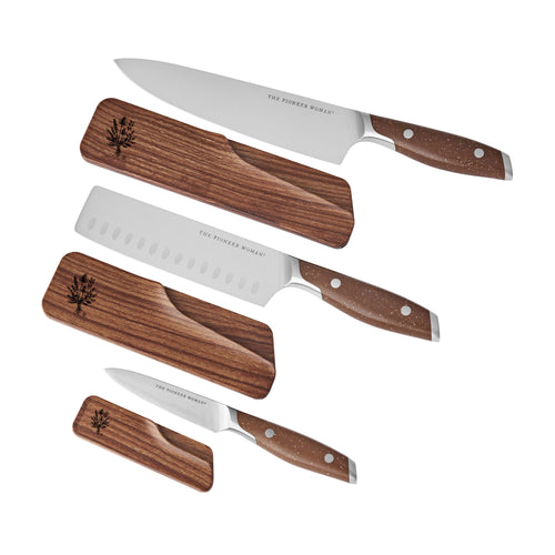 PioneerHome™ 3-Piece Knife Set, Brown Speckle - PioneerHome™
