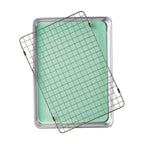 PioneerHome™ Aluminum Sheet Pan Set with Wire Rack & Silicone Baking Mat, 3-Piece, 13"x18" - PioneerHome™