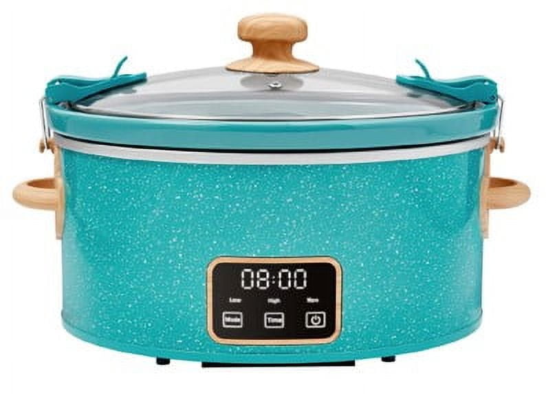 PioneerHome™ Teal Speckle 6 Quart Slow Cooker - PioneerHome™
