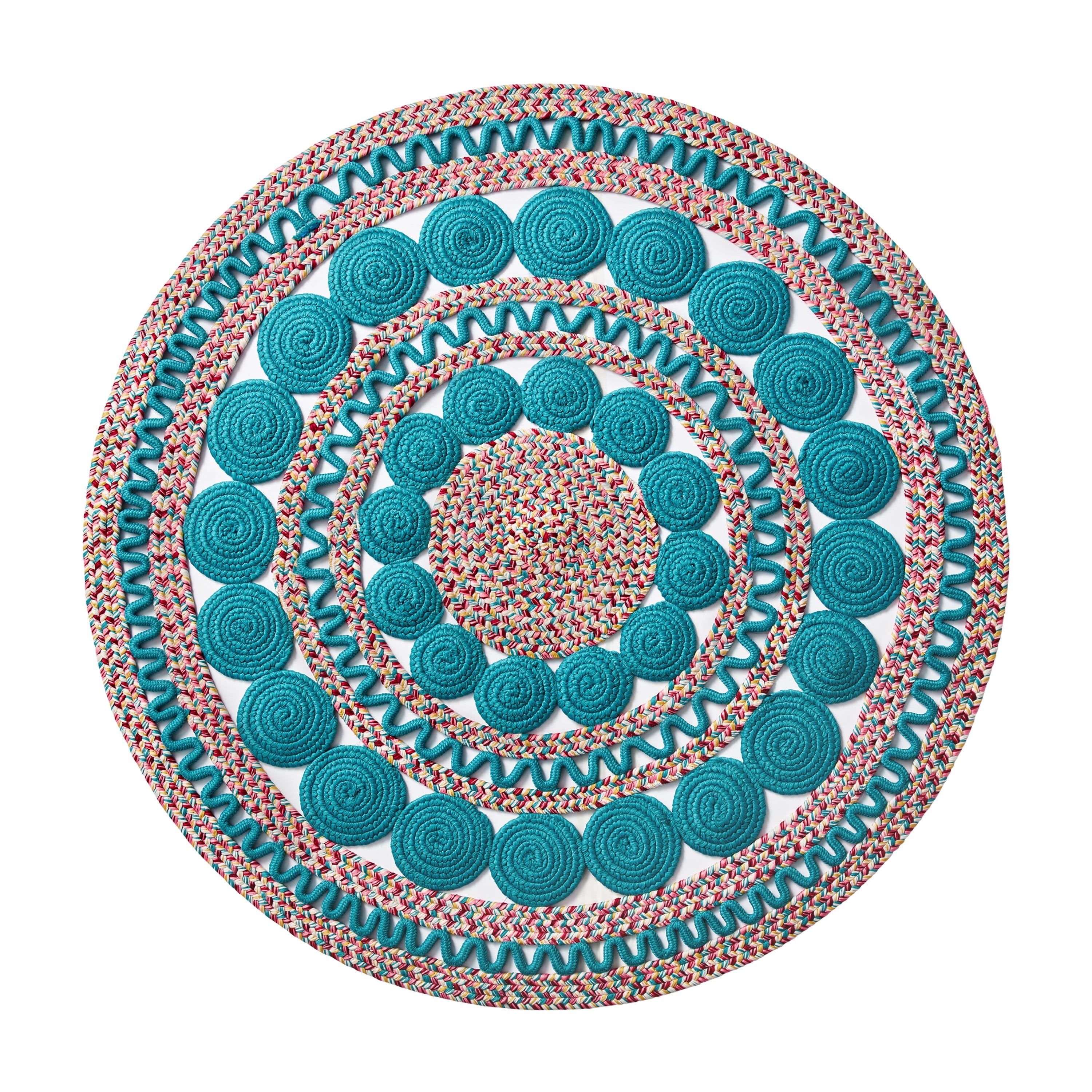 PioneerHome™ Braided Floral Round Rug, 48" - PioneerHome™
