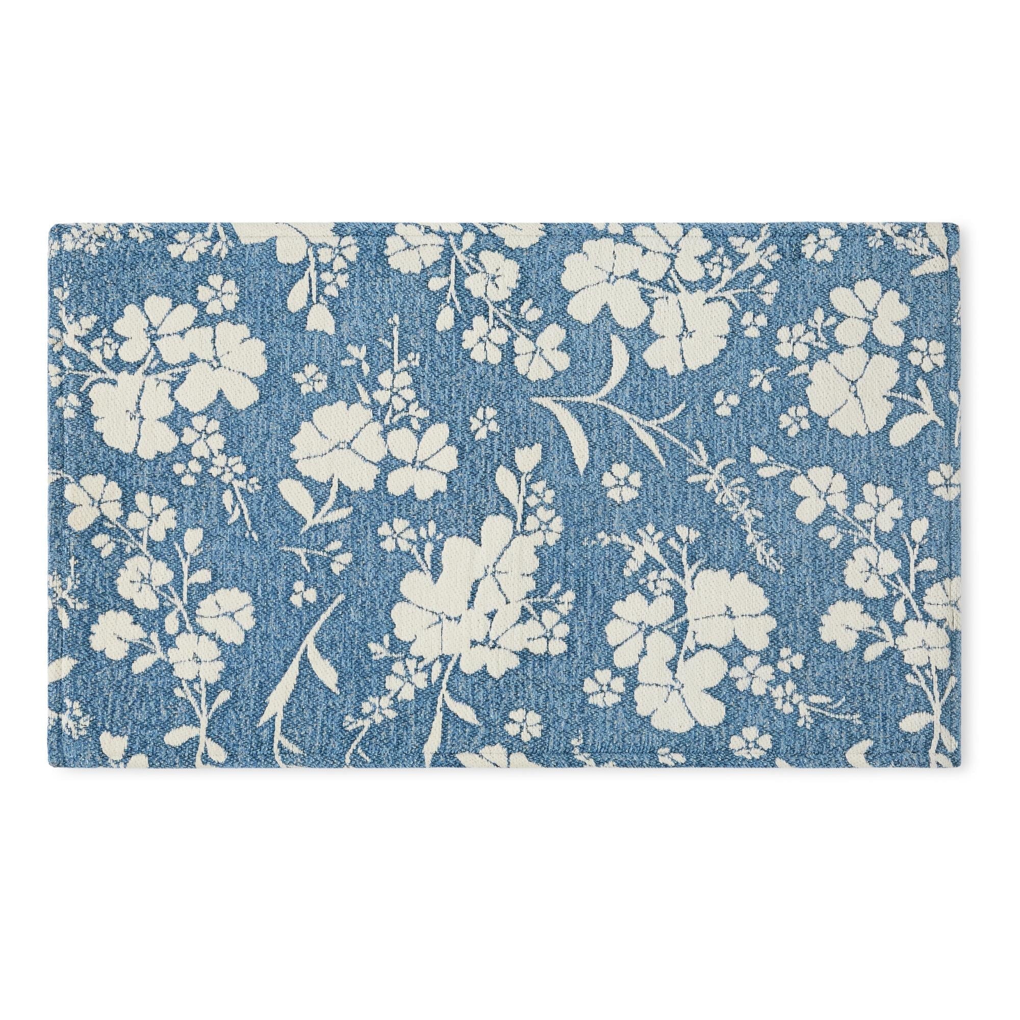 PioneerHome™ Elmbrook Wildflower Cloudwalk Anti-Fatigue Comfort Mat, Blue, 20" x 32" - PioneerHome™