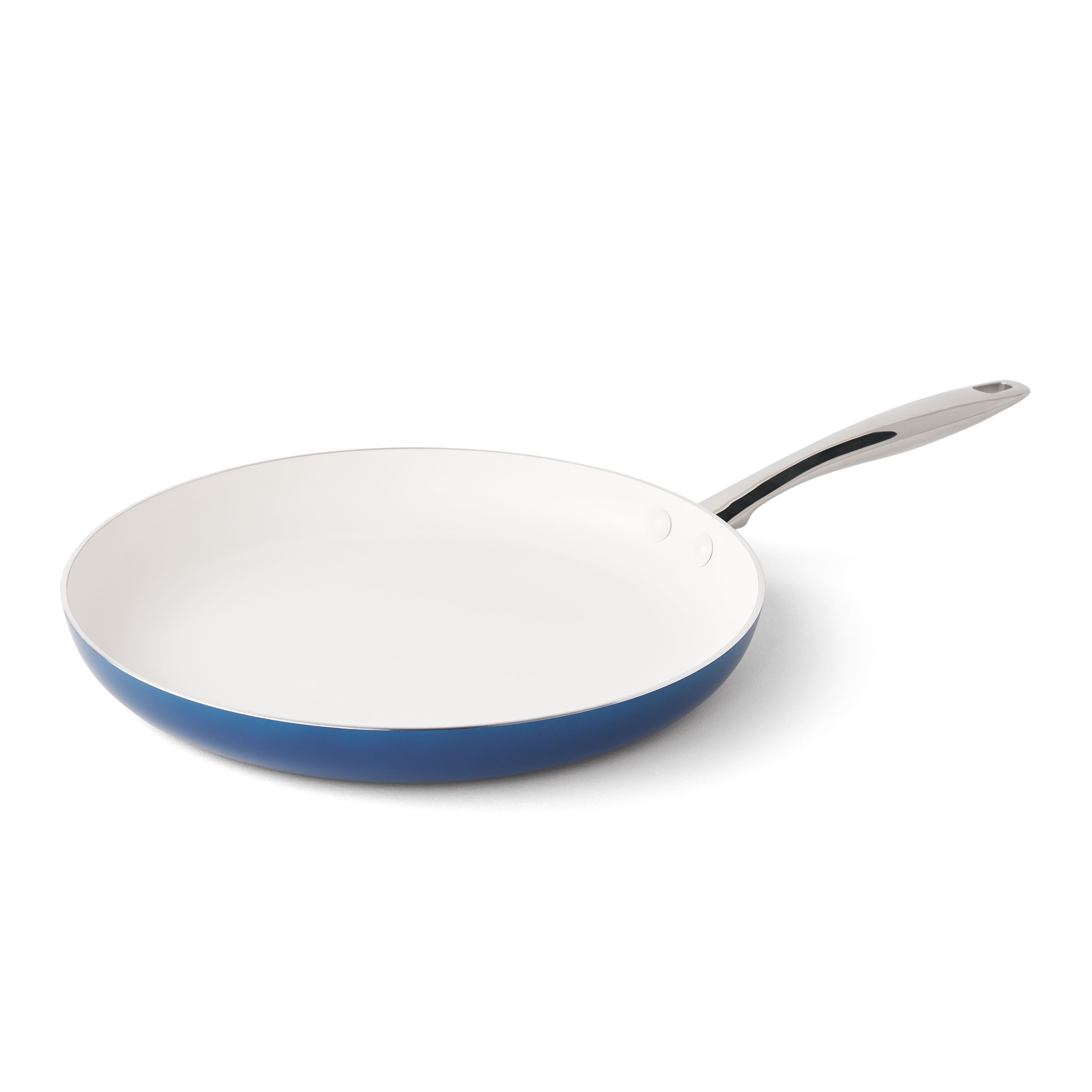 PioneerHome™ Harlow 12" Ceramic Non-Stick Fry Pan, Denim Blue - PioneerHome™