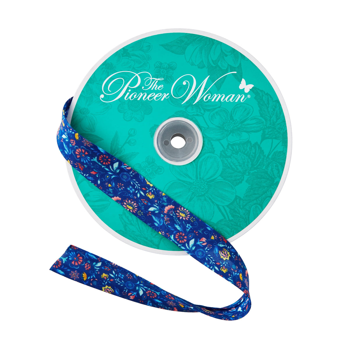 PioneerHome™ Vintage Floral White Double Fold Cotton Bias Tape Ribbon, 7/8" x 25 Yards - PioneerHome™