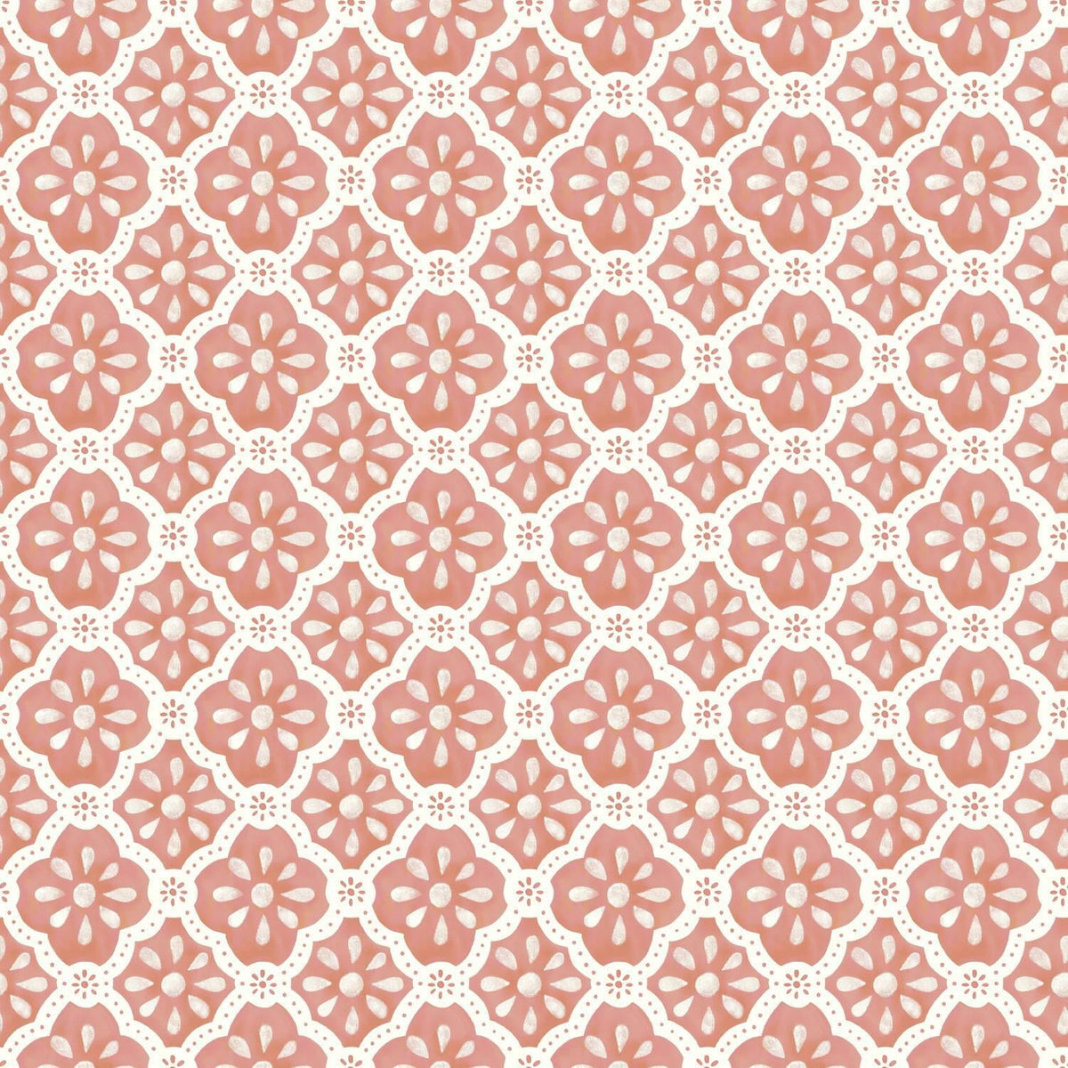 PioneerHome™ Pink Salmon Washy Trellis Peel and Stick Wallpaper, 18" x 18.86' - PioneerHome™