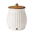 PioneerHome™ Colette Stoneware Potato Keeper, White - PioneerHome™