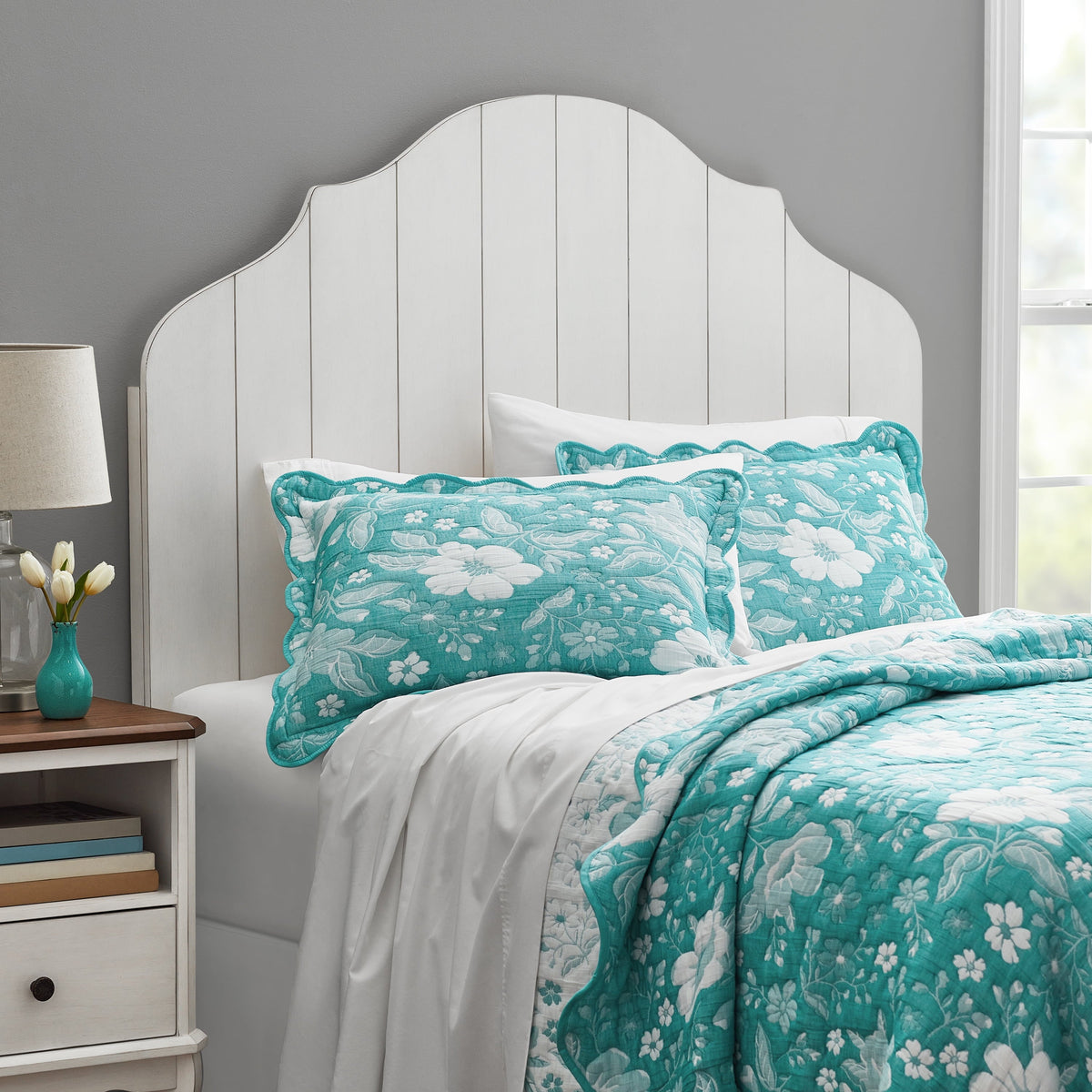 PioneerHome™ Queen Headboard Made With Solid Wood Frame, White - PioneerHome™