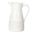 PioneerHome™ Vintage Lace Linen 9-inch Ceramic Pitcher - PioneerHome™