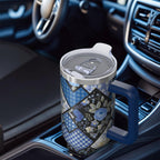 PioneerHome™ Pioneer Flower Tumbler with Handle and Lid,40oz Pioneer Flower Double Wall Vacuum Insulated Tumbler,Pioneer Flower - PioneerHome™