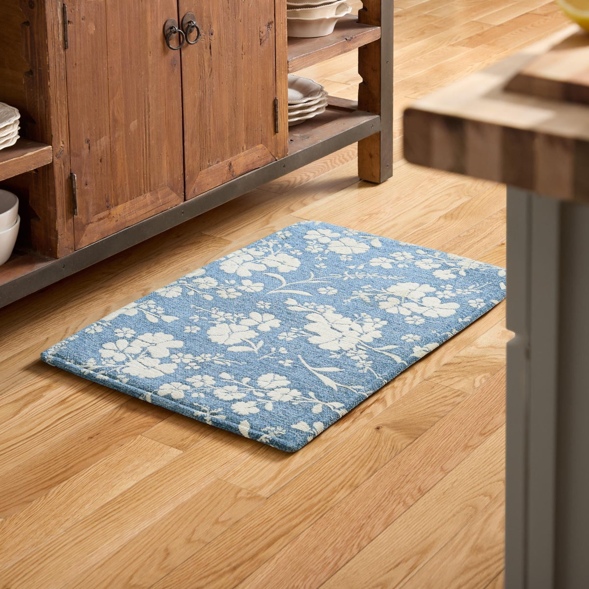 PioneerHome™ Elmbrook Wildflower Cloudwalk Anti-Fatigue Comfort Mat, Blue, 20" x 32" - PioneerHome™