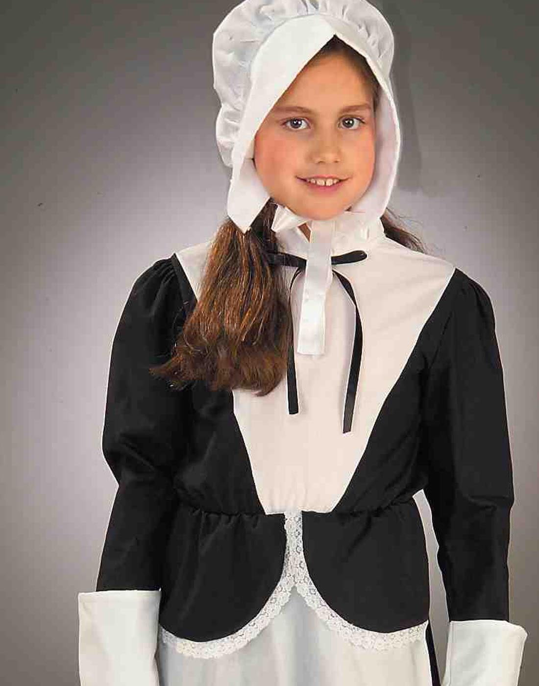 PioneerHome™ Pilgrim / Colonial Girl Costume - Vintage Cottagecore Dress Perfect For Your - PioneerHome™