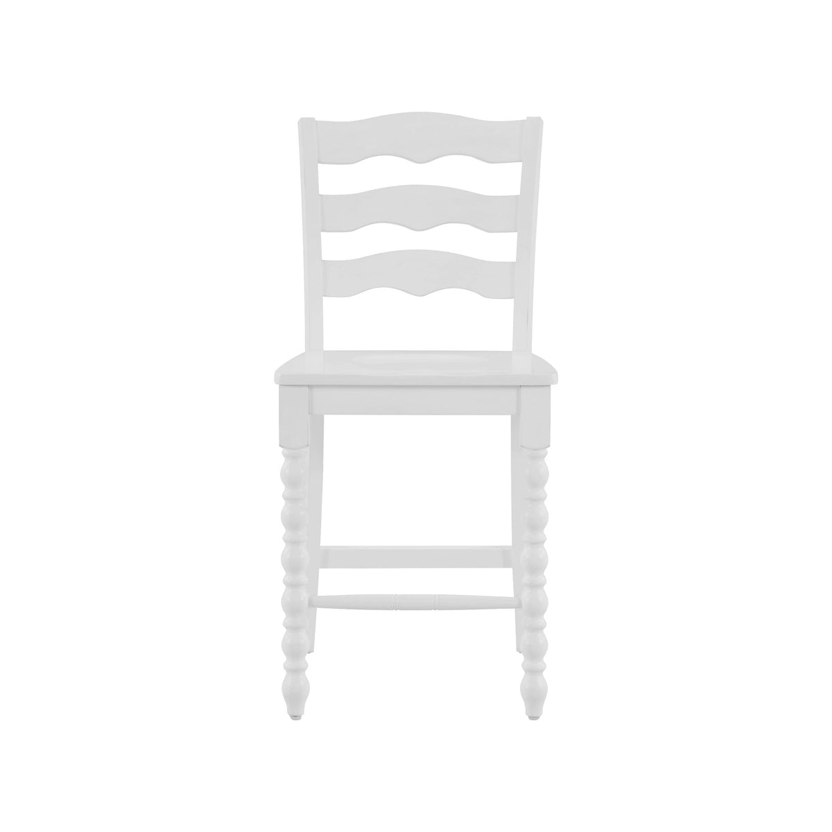 PioneerHome™ Harper Counter-height Wood Stools, 2 Pack, White - PioneerHome™