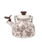 PioneerHome™ 2.0-Quart Enamel on Steel Agatha Tea Kettle, Brown - PioneerHome™