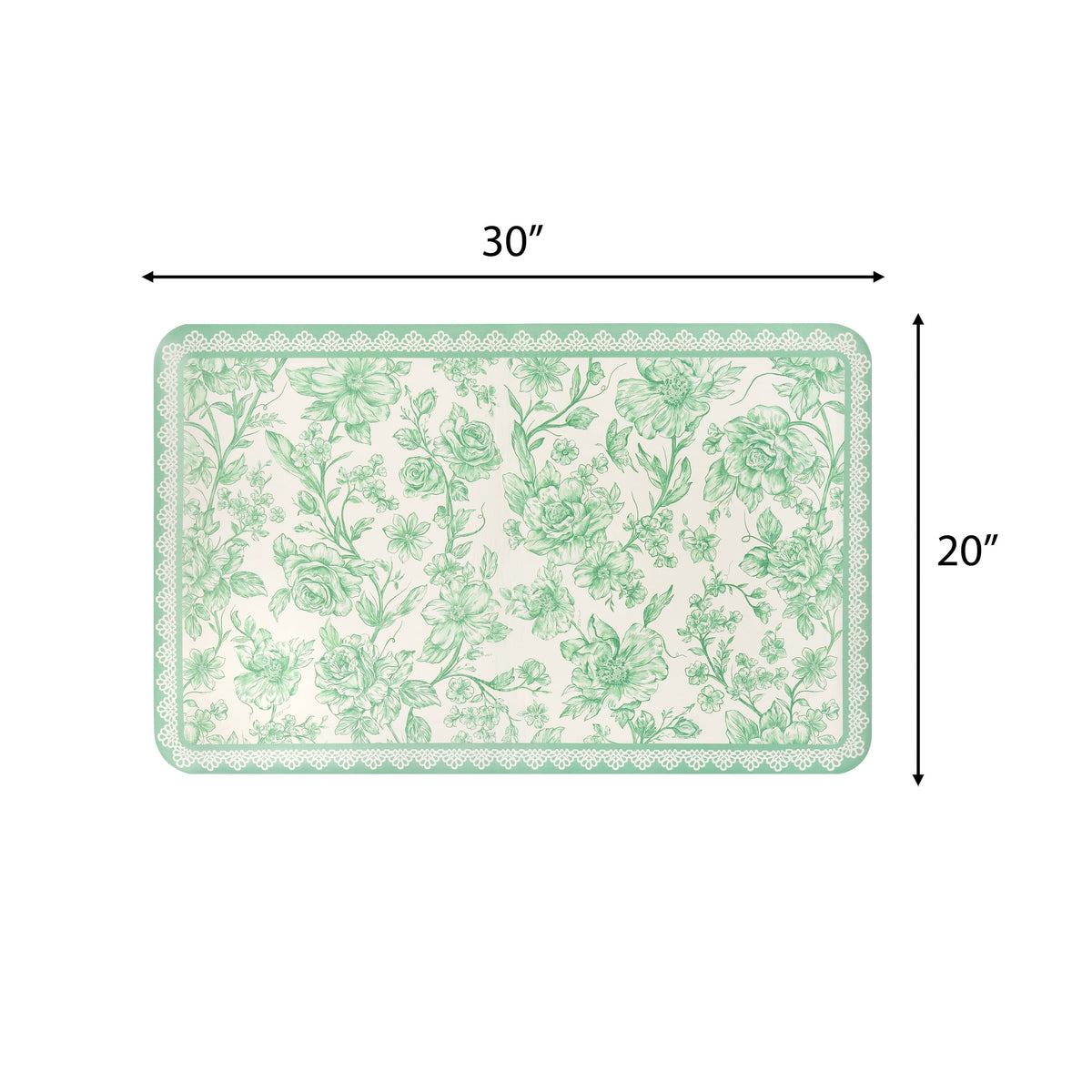 PioneerHome™ Agatha Comfort Kitchen Mat, Green, 20" x 30" - PioneerHome™