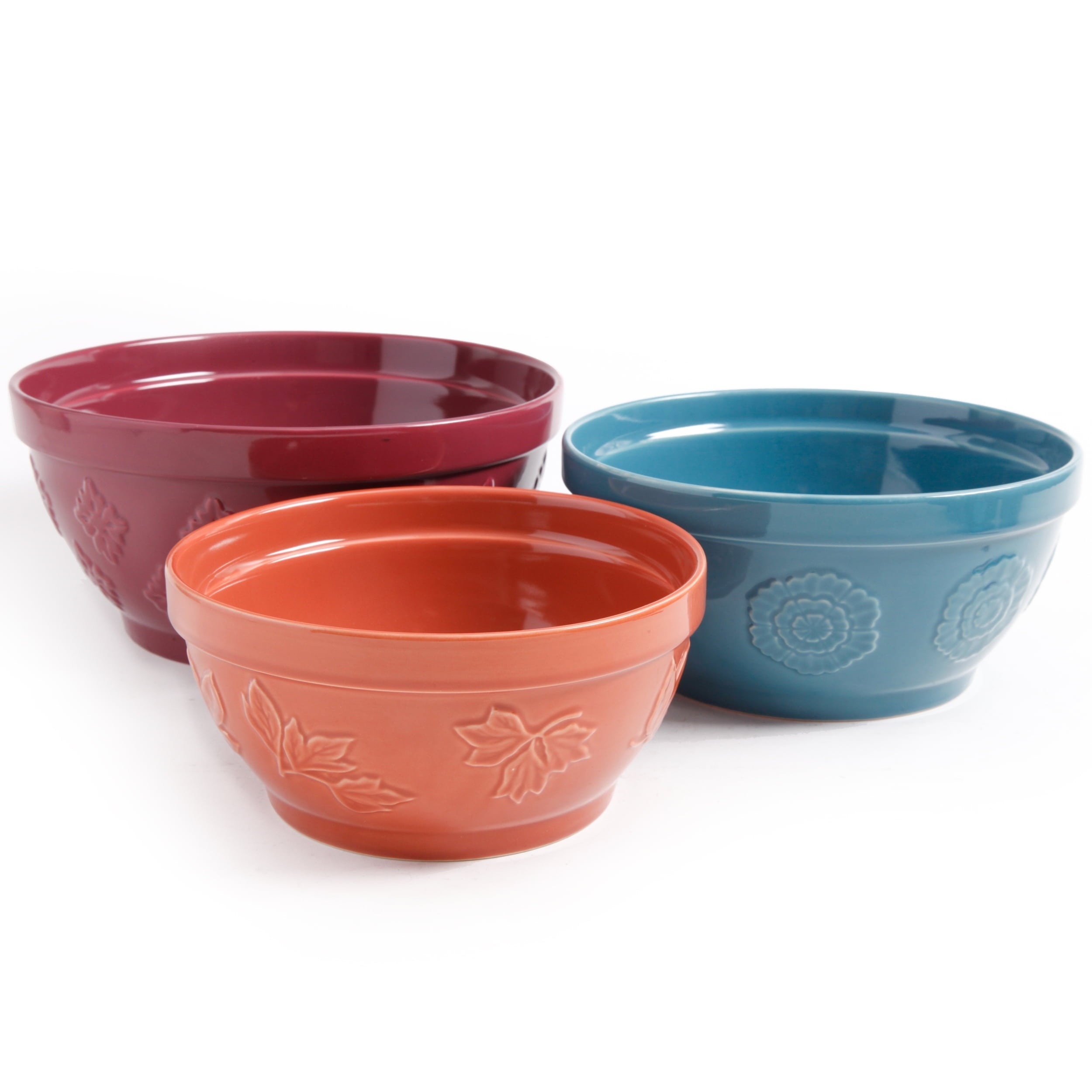 PioneerHome™ Cornucopia Ceramic Mixing Bowl Set, 3 Piece - PioneerHome™