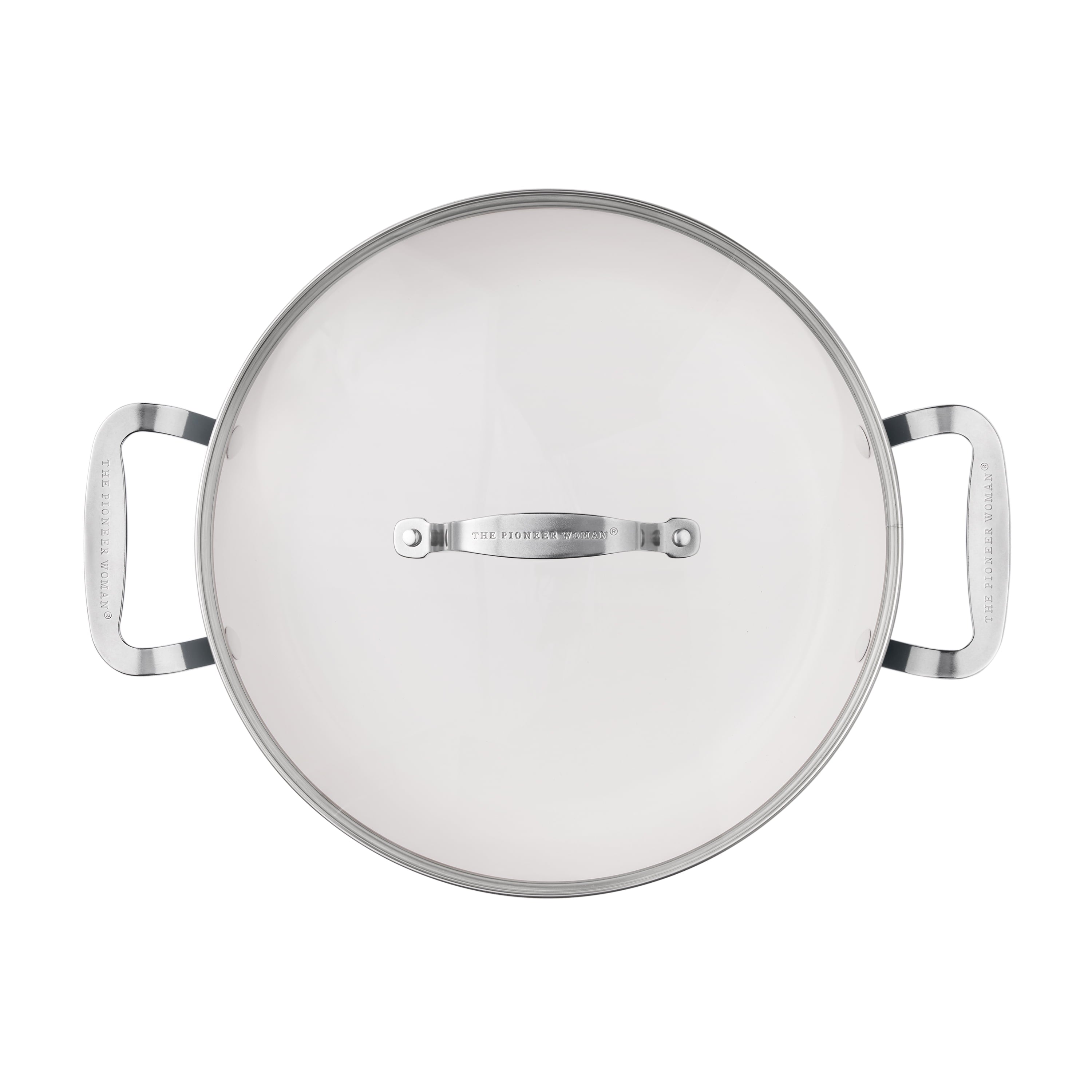 PioneerHome™ Harlow 12" Ceramic Non-Stick Everyday Pan with Lid, Denim Blue - PioneerHome™