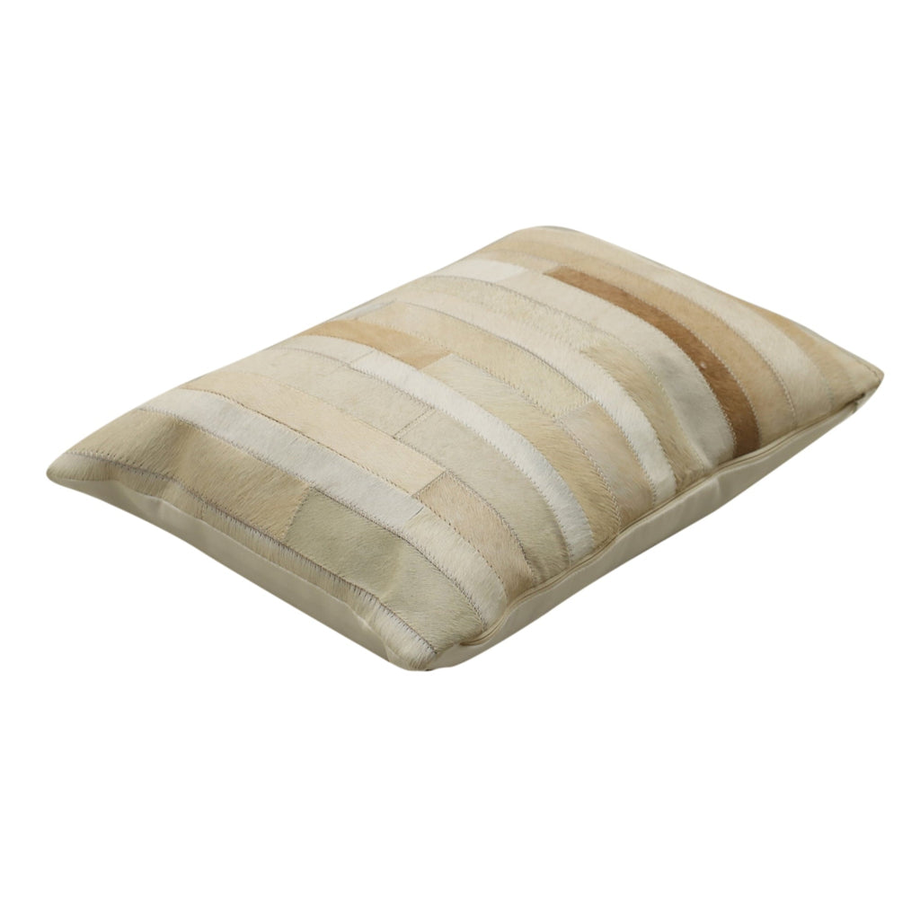 PioneerHome™ Ranch Patchwork Cowhide Lumbar Pillow 14" x 20" - PioneerHome™
