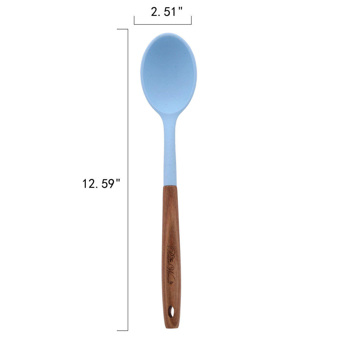 PioneerHome™ 10-Piece Silicone and Acacia Wood Handle Cooking Utensils Set, Blue - PioneerHome™