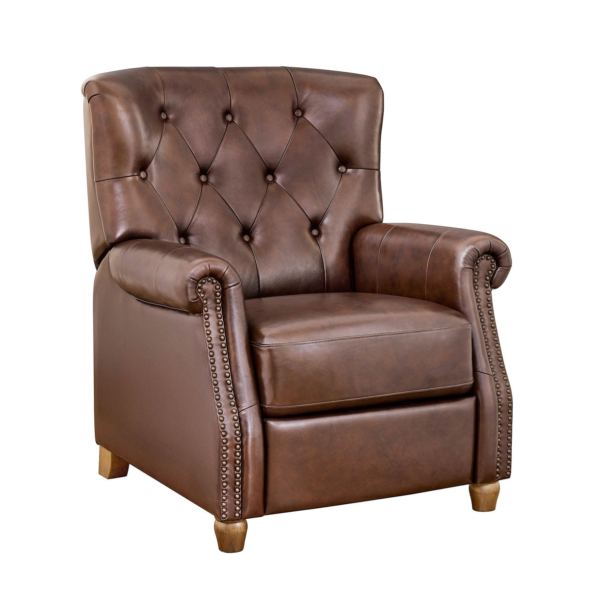 PioneerHome™ Pioneer Woman Harper Leather Recliner with Whiskey Upholstery - PioneerHome™