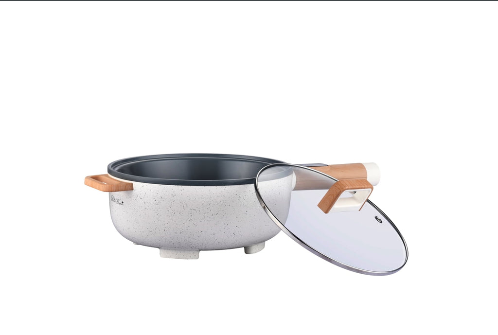 PioneerHome™ 3.5L Electric Skillet, Linen Speckle - PioneerHome™