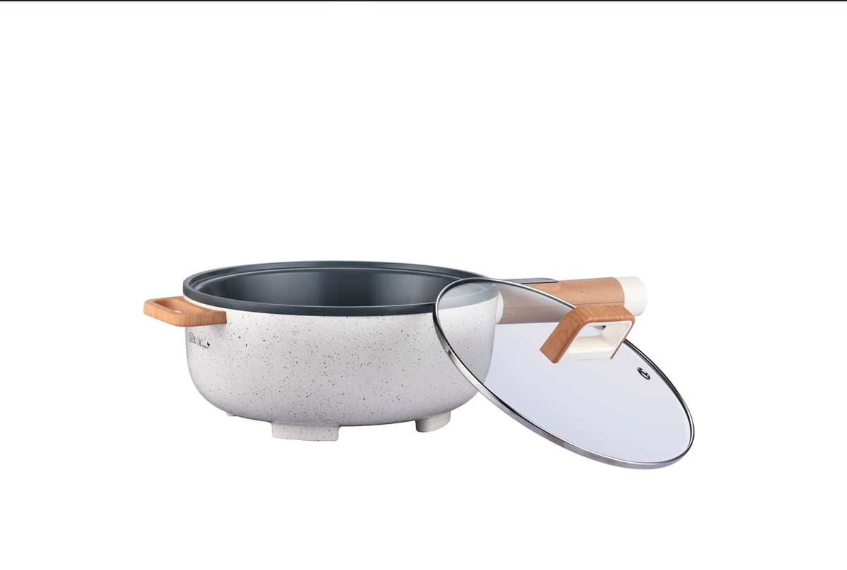 PioneerHome™ 3.5L Electric Skillet, Linen Speckle - PioneerHome™