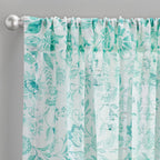 PioneerHome™ Maize Sheer Curtain Panel, Teal, 1 Panel, 50"W x 84"L - PioneerHome™