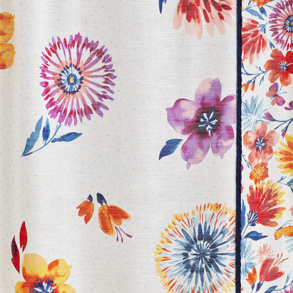 PioneerHome™ Sheer Cotton Curtain Panel, Floral,1 Panel, 50"W x 84"L - PioneerHome™